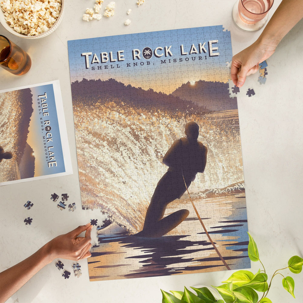 Shell Knob, Missouri, Table Rock Lake, Lean Into Adventure, Jigsaw Puzzle Puzzle Lantern Press 