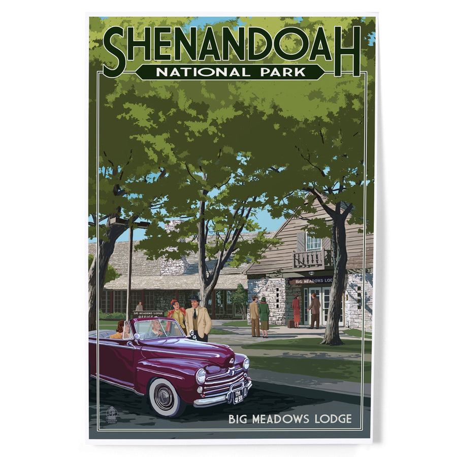 Shenandoah National Park, Virginia, Big Meadows Lodge, Art & Giclee Prints Art Lantern Press 