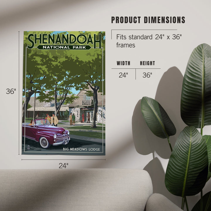 Shenandoah National Park, Virginia, Big Meadows Lodge, Art & Giclee Prints Art Lantern Press 