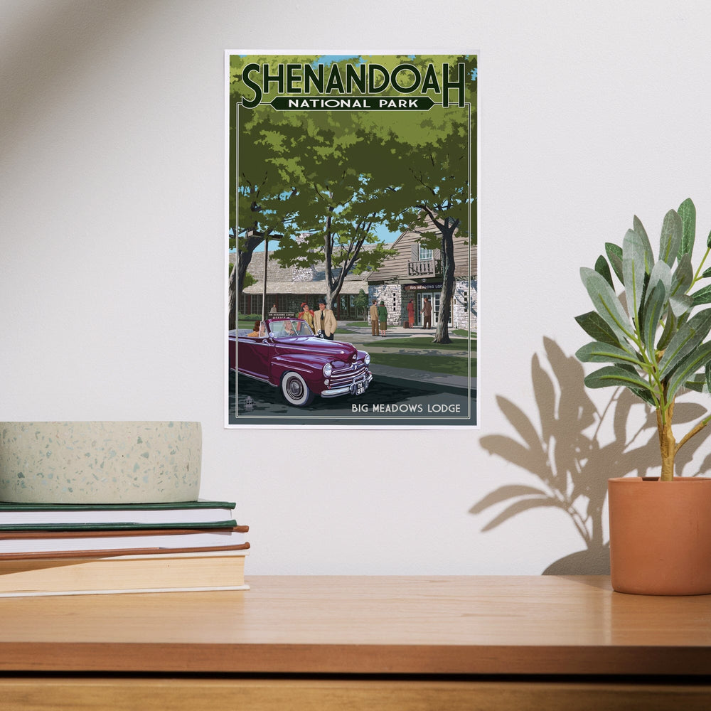 Shenandoah National Park, Virginia, Big Meadows Lodge, Art & Giclee Prints Art Lantern Press 