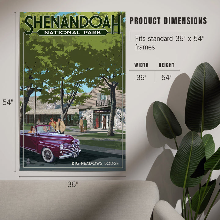 Shenandoah National Park, Virginia, Big Meadows Lodge, Art & Giclee Prints Art Lantern Press 
