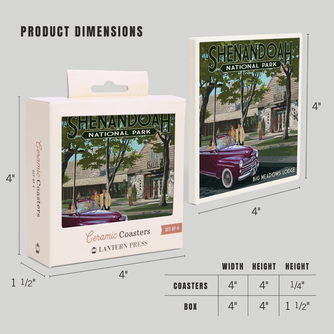 Shenandoah National Park, Virginia, Big Meadows Lodge, Coasters Coasters Lantern Press 
