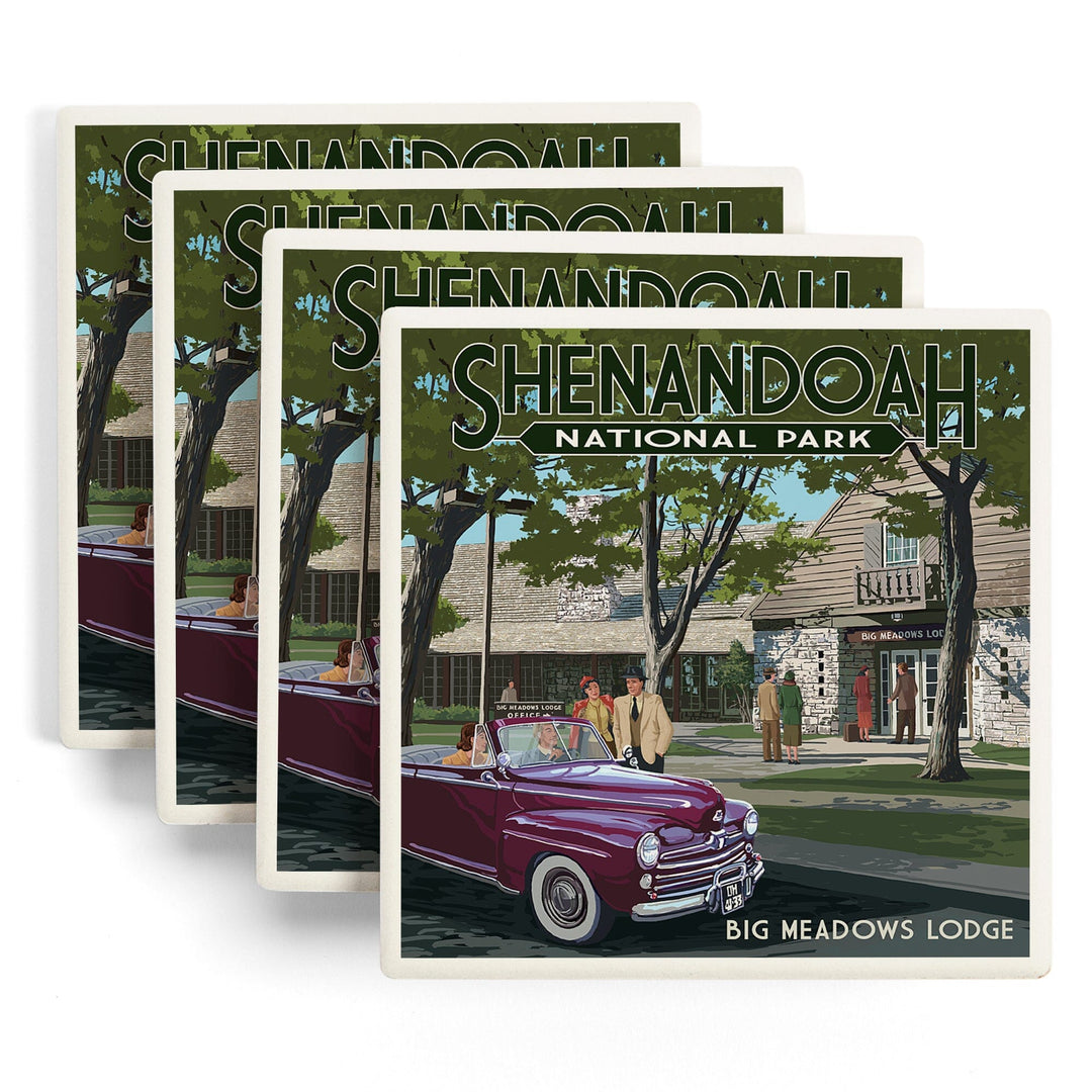 Shenandoah National Park, Virginia, Big Meadows Lodge, Coasters Coasters Lantern Press 