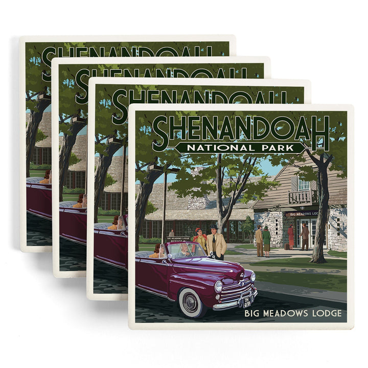 Shenandoah National Park, Virginia, Big Meadows Lodge, Coasters Coasters Lantern Press 