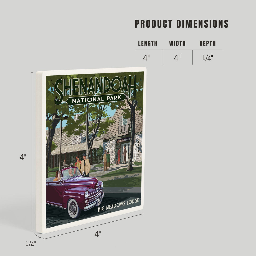 Shenandoah National Park, Virginia, Big Meadows Lodge, Coasters Coasters Lantern Press 