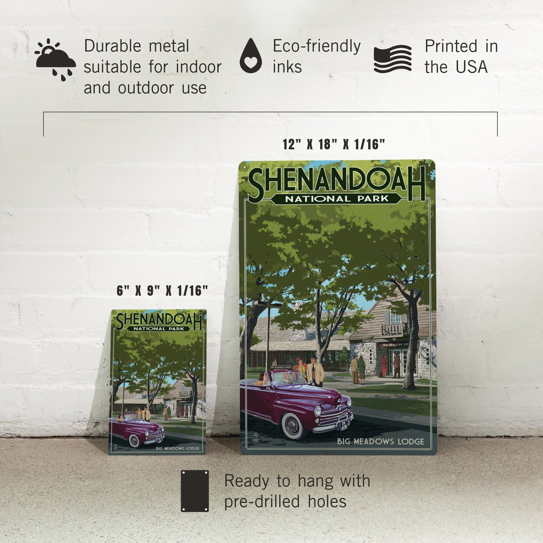 Shenandoah National Park, Virginia, Big Meadows Lodge, Metal Signs Metal Lantern Press 