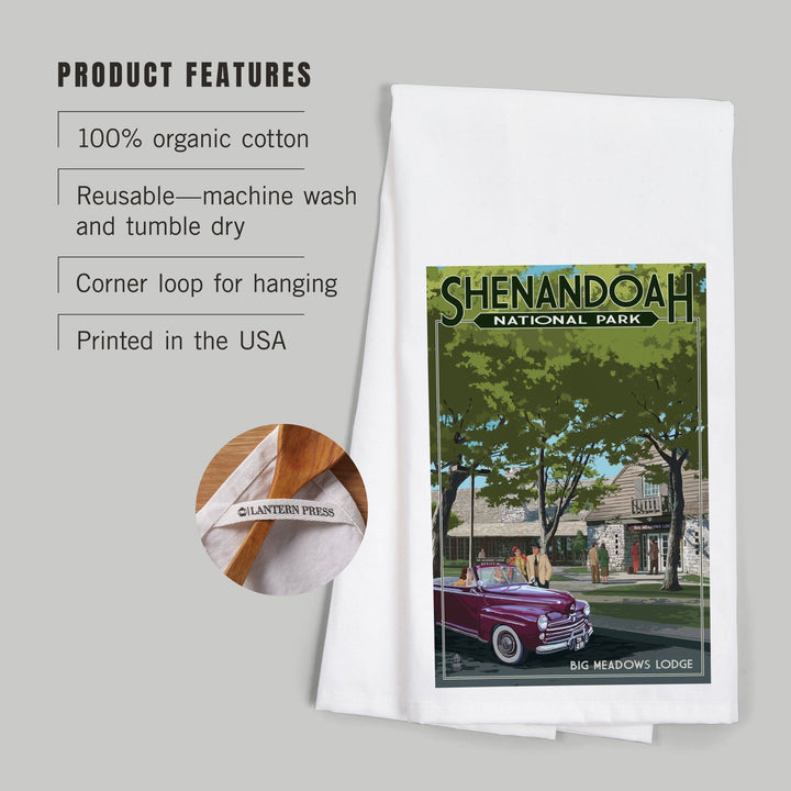 Shenandoah National Park, Virginia, Big Meadows Lodge, Organic Cotton Kitchen Tea Towels Kitchen Lantern Press 