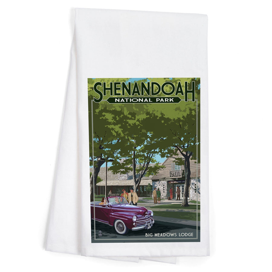 Shenandoah National Park, Virginia, Big Meadows Lodge, Organic Cotton Kitchen Tea Towels Kitchen Lantern Press 