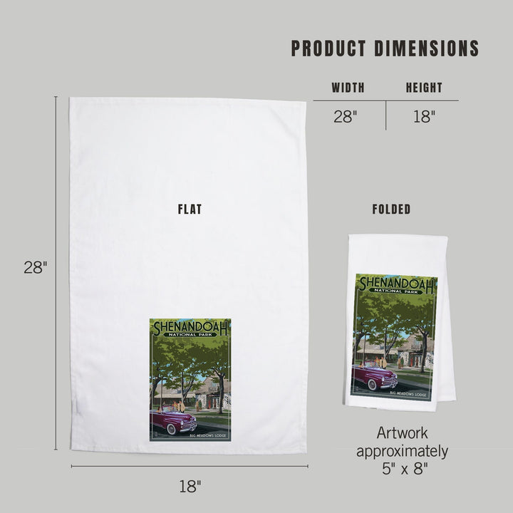 Shenandoah National Park, Virginia, Big Meadows Lodge, Organic Cotton Kitchen Tea Towels Kitchen Lantern Press 