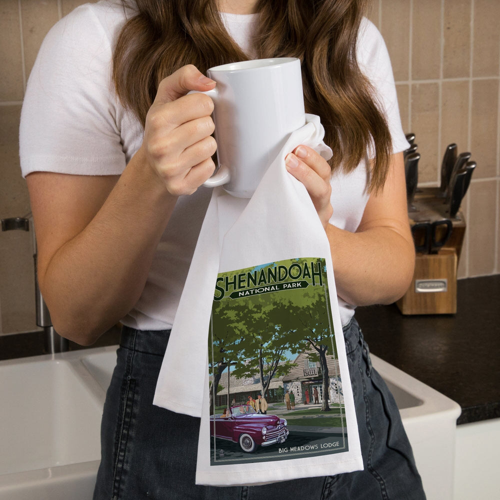 Shenandoah National Park, Virginia, Big Meadows Lodge, Organic Cotton Kitchen Tea Towels Kitchen Lantern Press 
