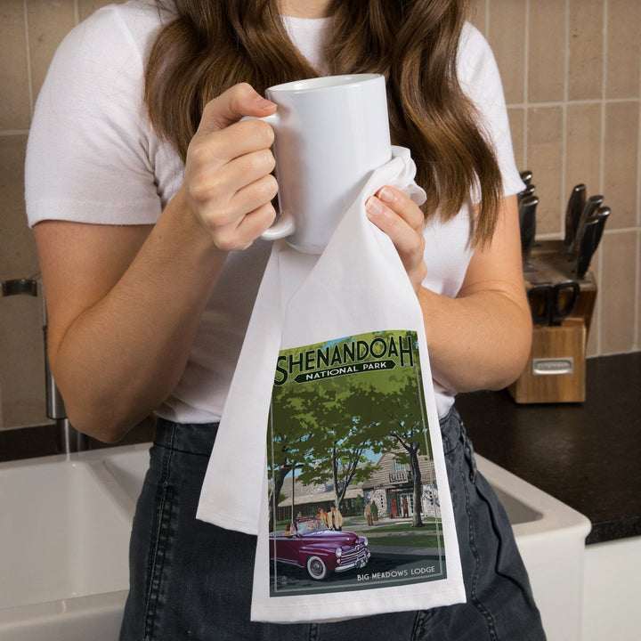Shenandoah National Park, Virginia, Big Meadows Lodge, Organic Cotton Kitchen Tea Towels Kitchen Lantern Press 