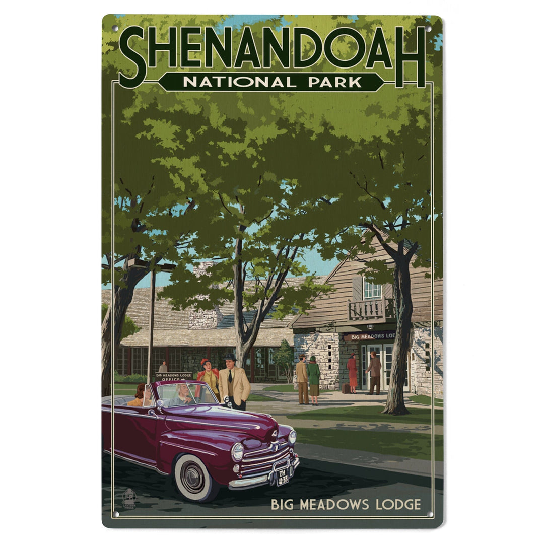 Shenandoah National Park, Virginia, Big Meadows Lodge, Wood Signs and Postcards Wood Lantern Press 