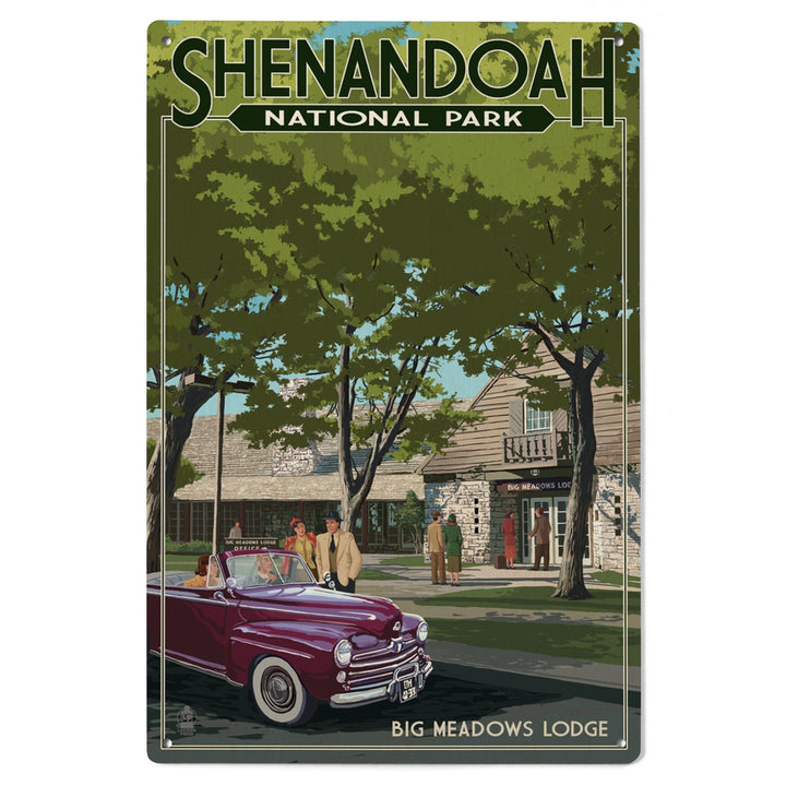 Shenandoah National Park, Virginia, Big Meadows Lodge, Wood Signs and Postcards Wood Lantern Press 