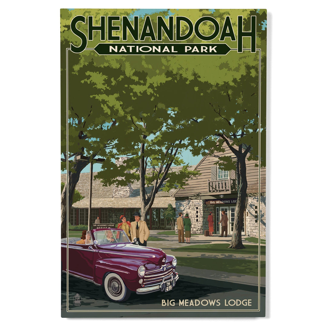 Shenandoah National Park, Virginia, Big Meadows Lodge, Wood Signs and Postcards Wood Lantern Press 