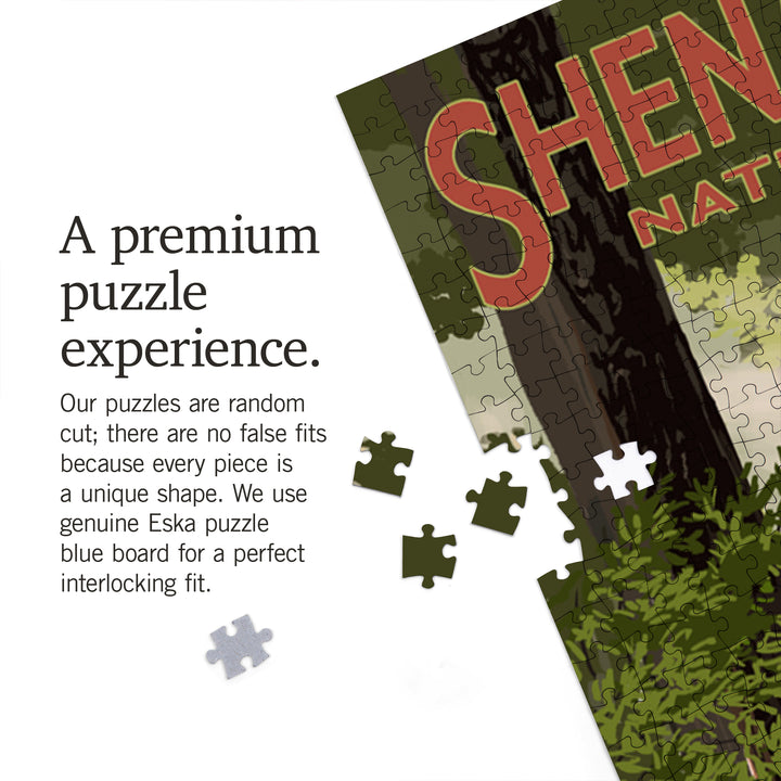 Shenandoah National Park, Virginia, Deer and Fawns, Jigsaw Puzzle Puzzle Lantern Press 