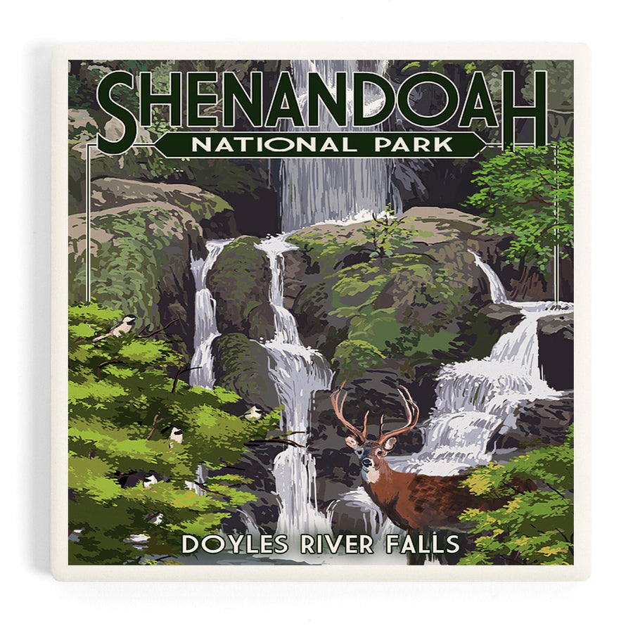 Shenandoah National Park, Virginia, Doyles River Falls, Coasters Coasters Lantern Press 