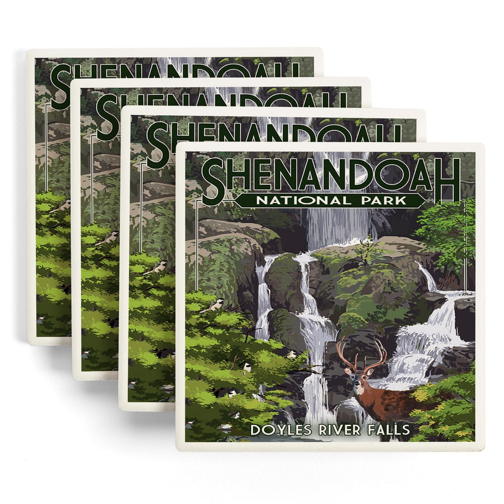 Shenandoah National Park, Virginia, Doyles River Falls, Coasters Coasters Lantern Press 