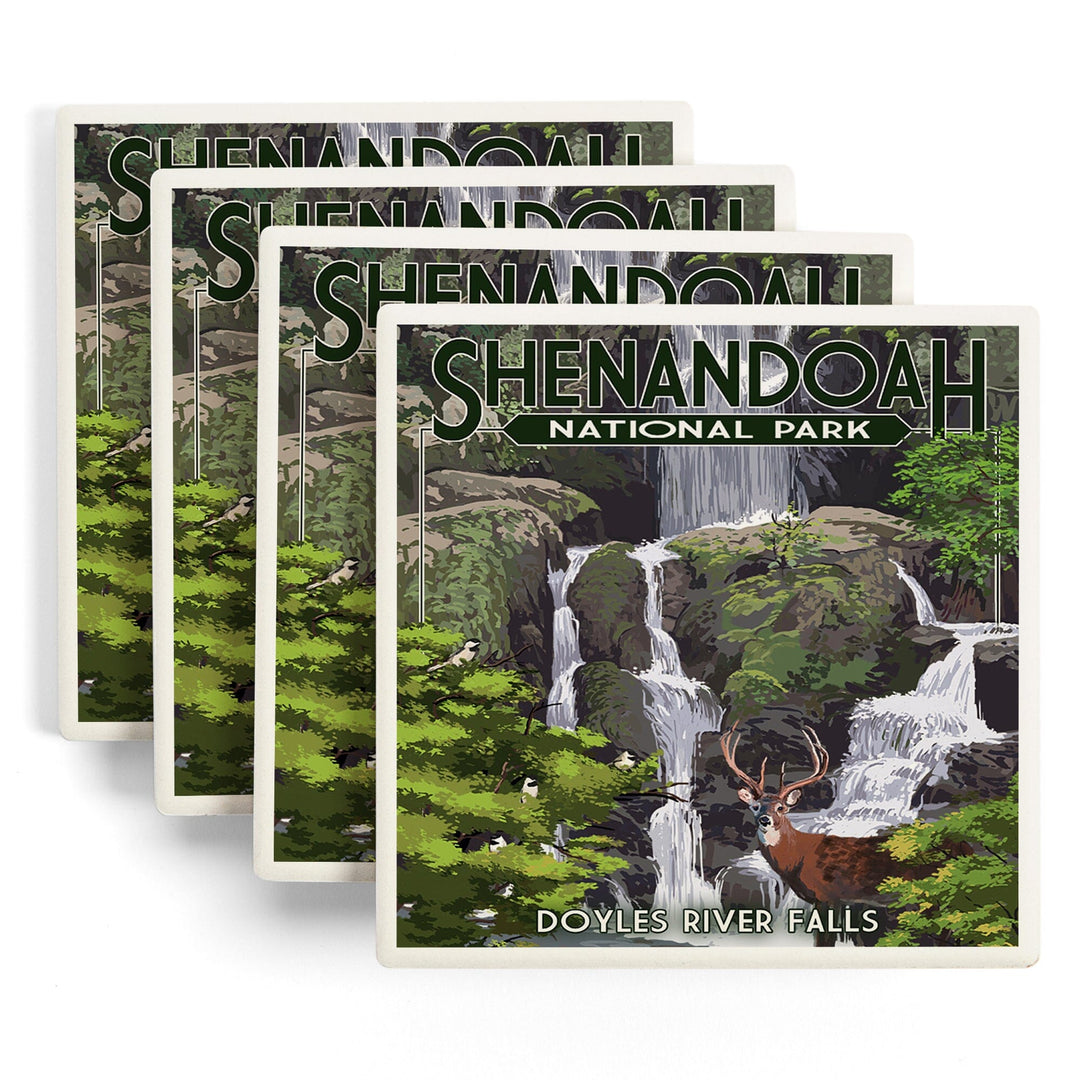 Shenandoah National Park, Virginia, Doyles River Falls, Coasters Coasters Lantern Press 