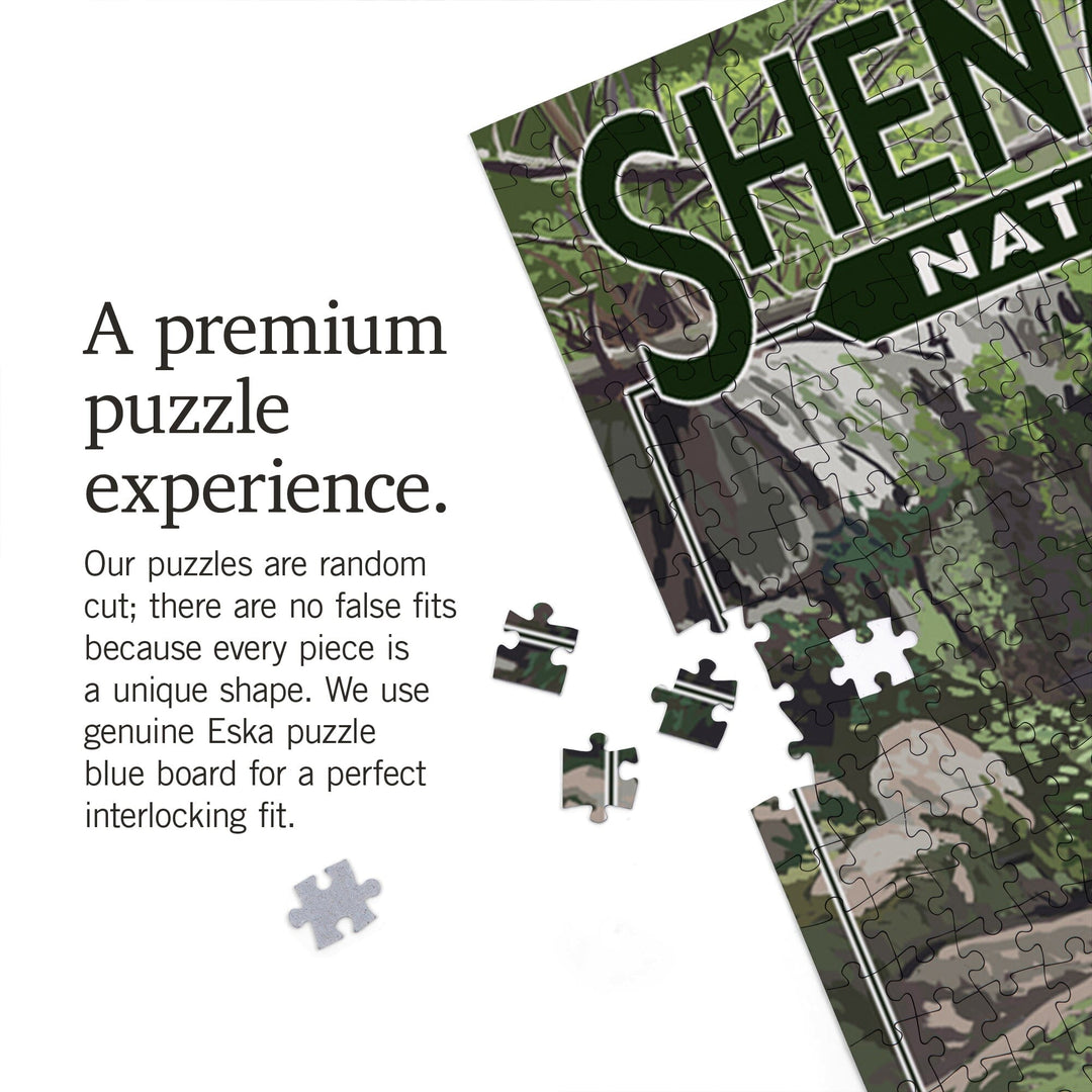 Shenandoah National Park, Virginia, Doyles River Falls, Jigsaw Puzzle Puzzle Lantern Press 
