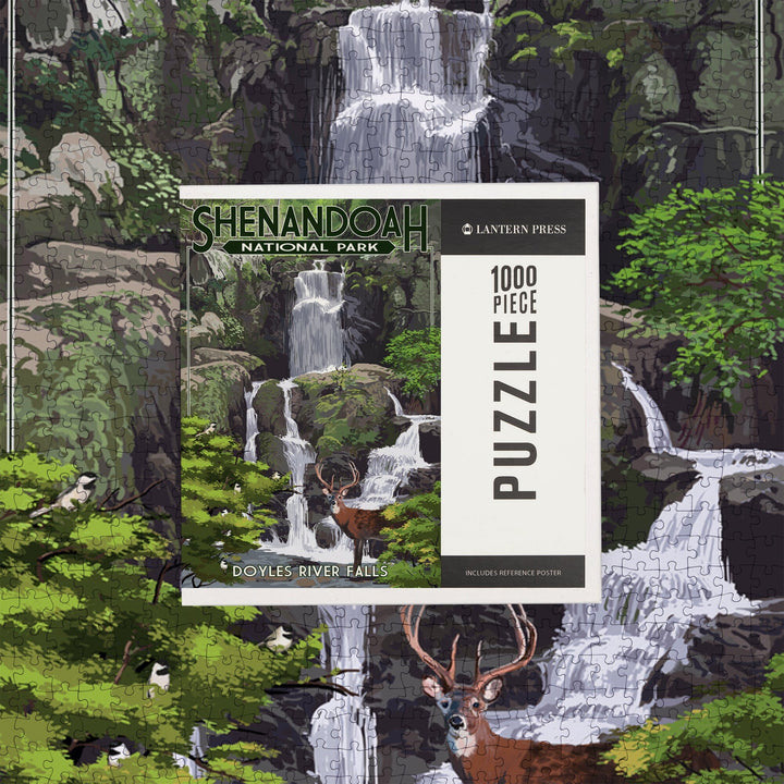 Shenandoah National Park, Virginia, Doyles River Falls, Jigsaw Puzzle Puzzle Lantern Press 