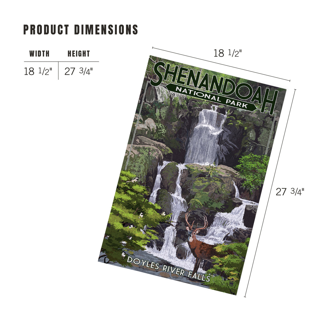 Shenandoah National Park, Virginia, Doyles River Falls, Jigsaw Puzzle Puzzle Lantern Press 