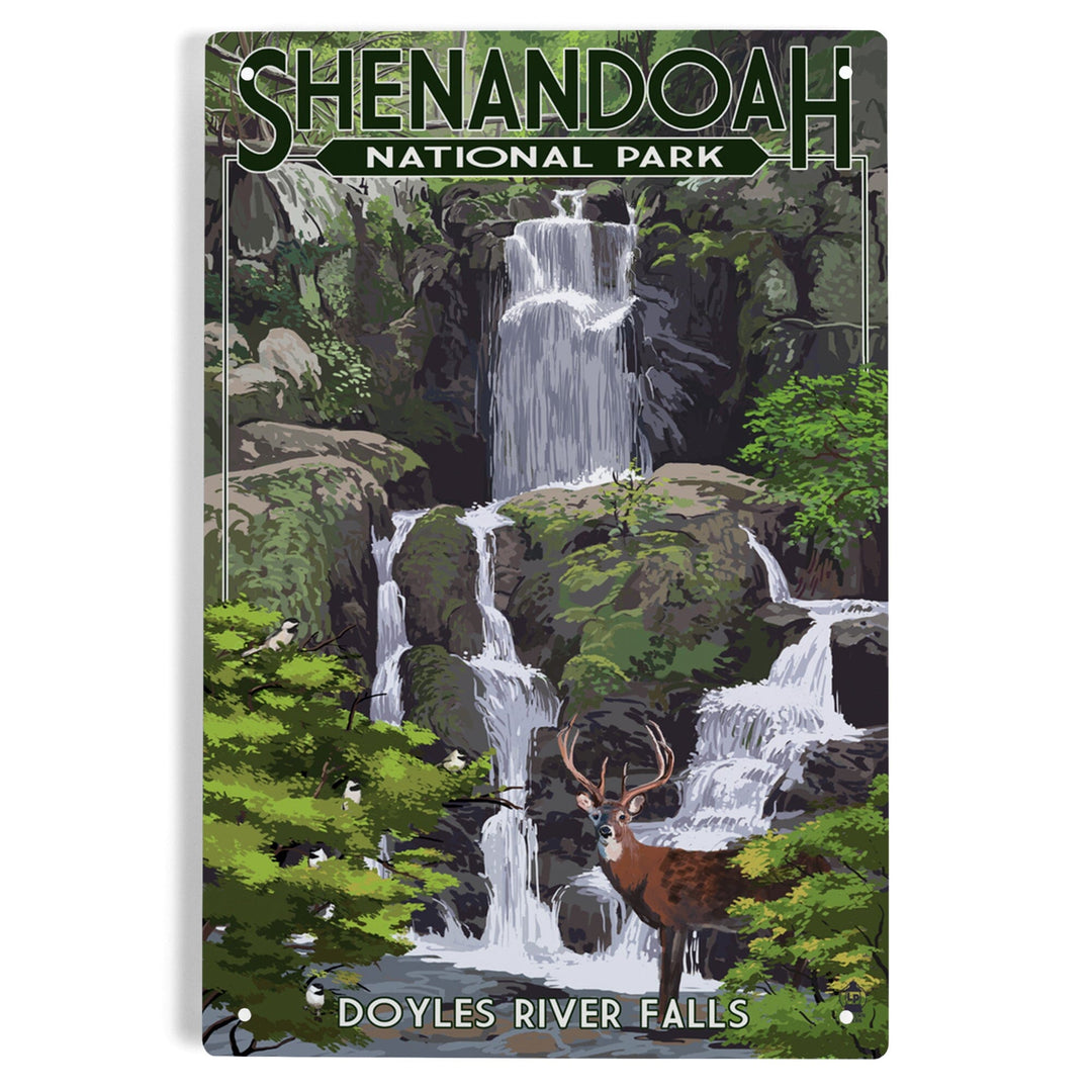 Shenandoah National Park, Virginia, Doyles River Falls, Metal Signs Metal Lantern Press 