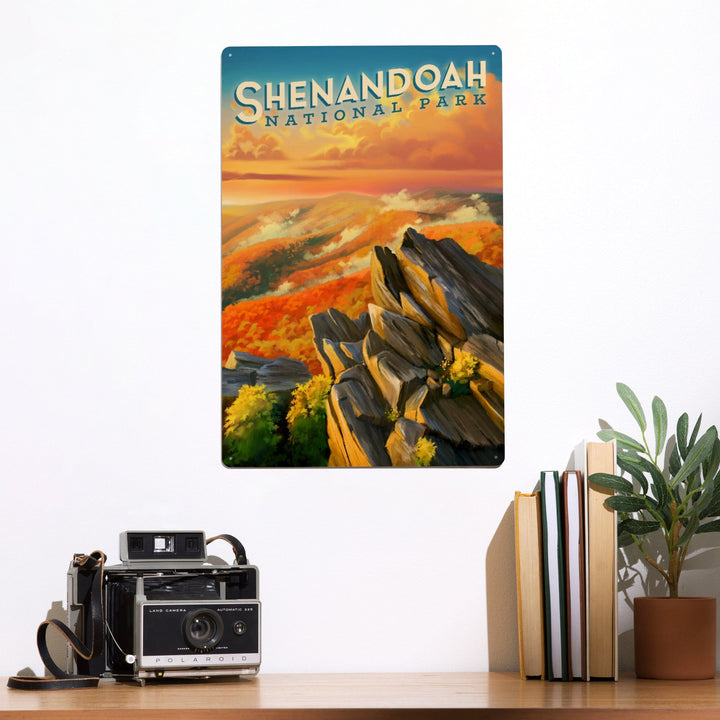 Shenandoah National Park, Virginia, Oil Painting, Metal Signs Metal Lantern Press 