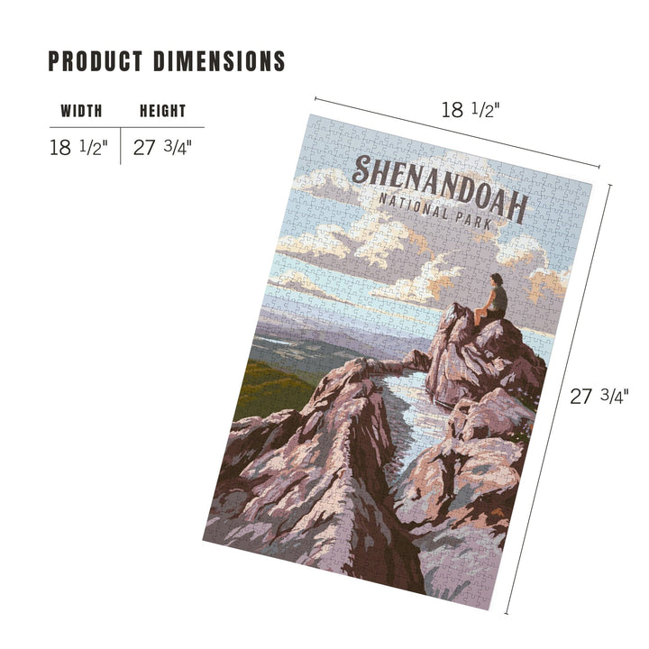 Shenandoah National Park, Virginia, Painterly National Park Series, Jigsaw Puzzle Puzzle Lantern Press 