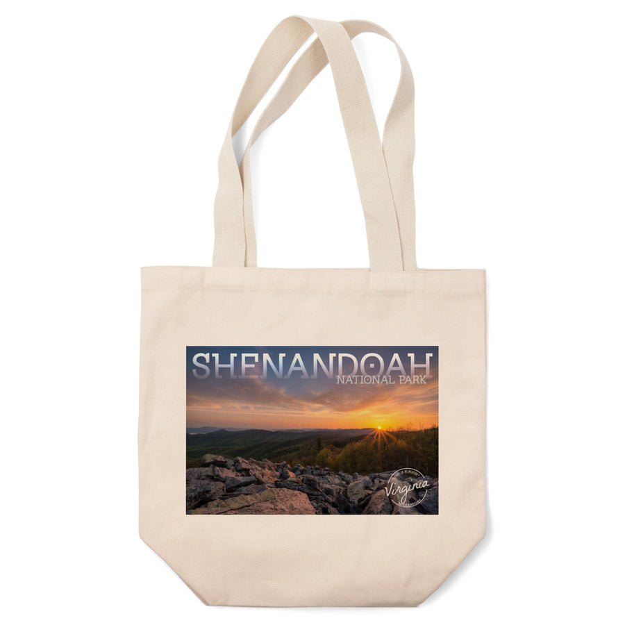 Shenandoah National Park, Virginia, Purple Sunset, Lantern Press Photography, Tote Bag Totes Lantern Press 