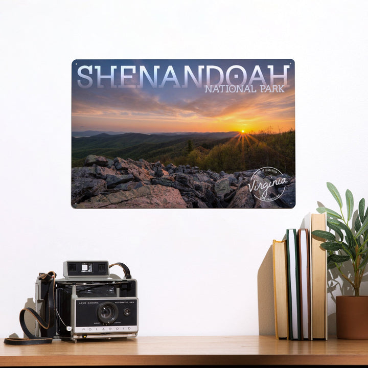 Shenandoah National Park, Virginia, Purple Sunset, Metal Signs Metal Lantern Press 