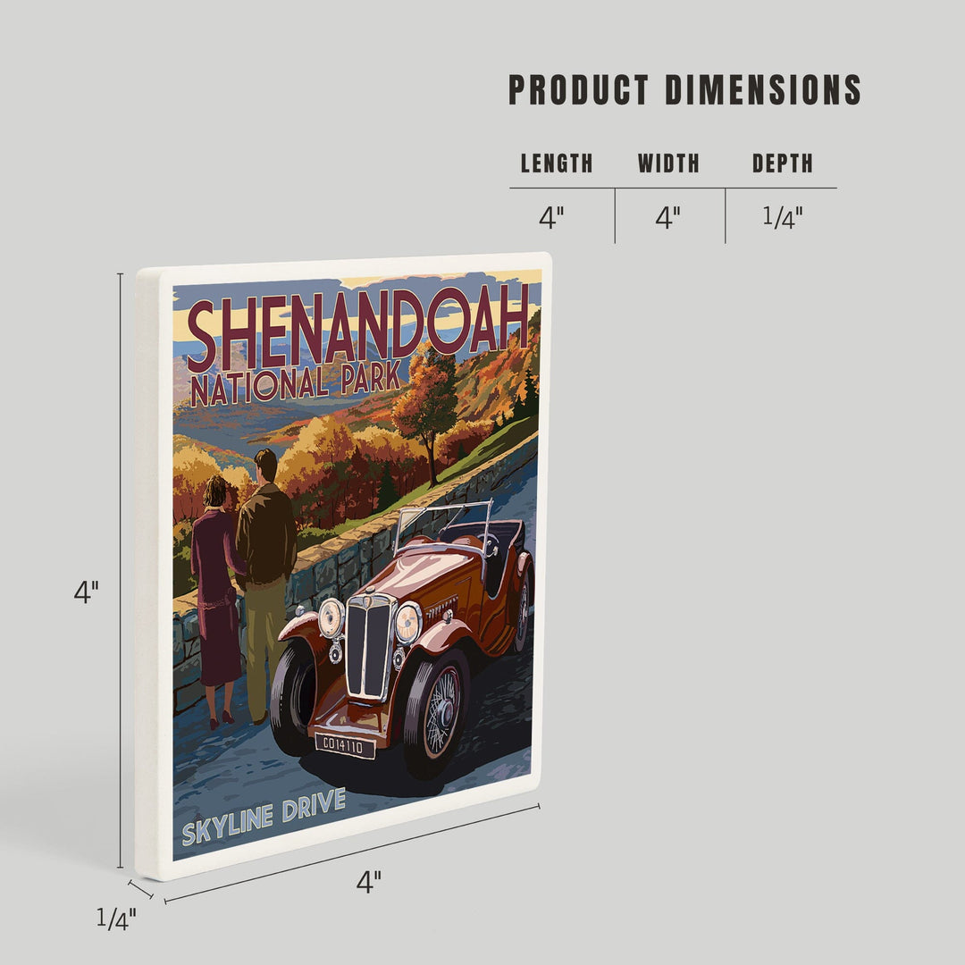 Shenandoah National Park, Virginia, Skyline Drive, Coasters Coasters Lantern Press 