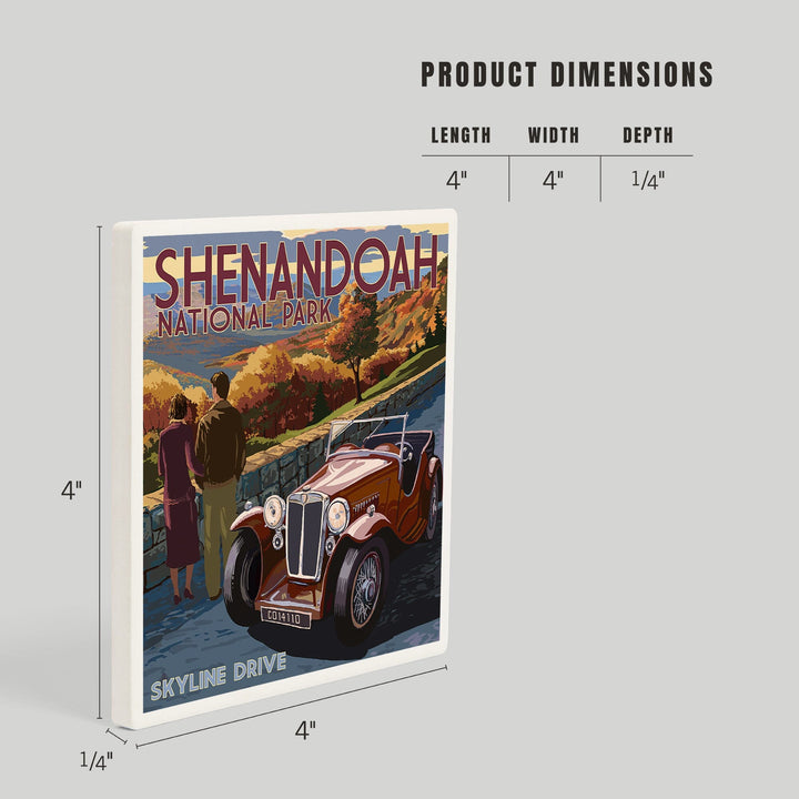 Shenandoah National Park, Virginia, Skyline Drive, Coasters Coasters Lantern Press 