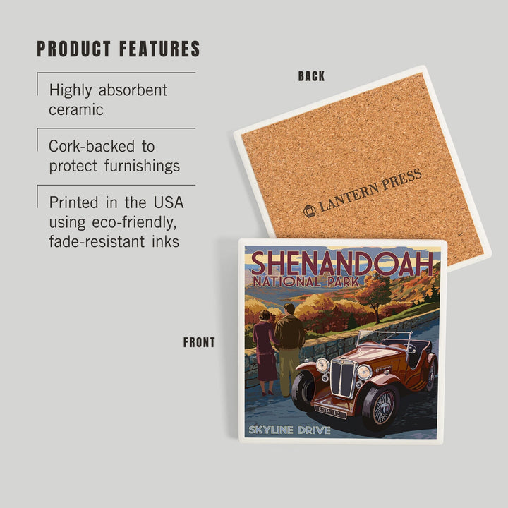 Shenandoah National Park, Virginia, Skyline Drive, Coasters Coasters Lantern Press 