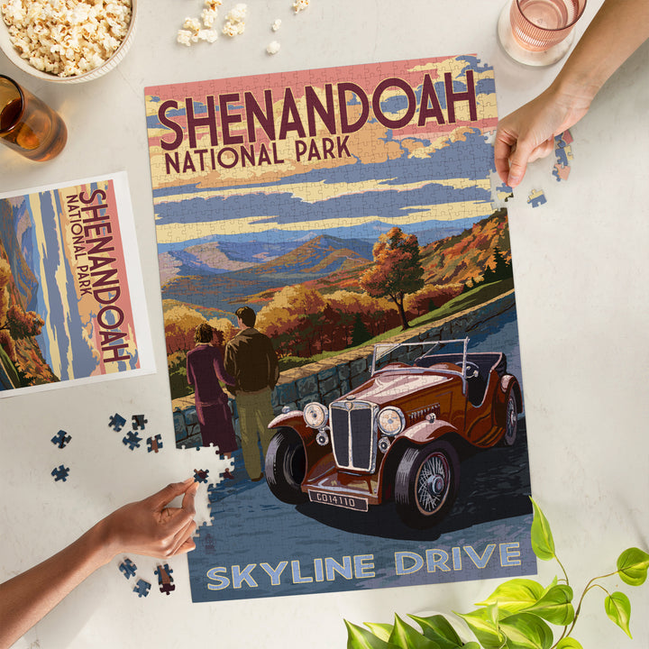 Shenandoah National Park, Virginia, Skyline Drive, Jigsaw Puzzle Puzzle Lantern Press 