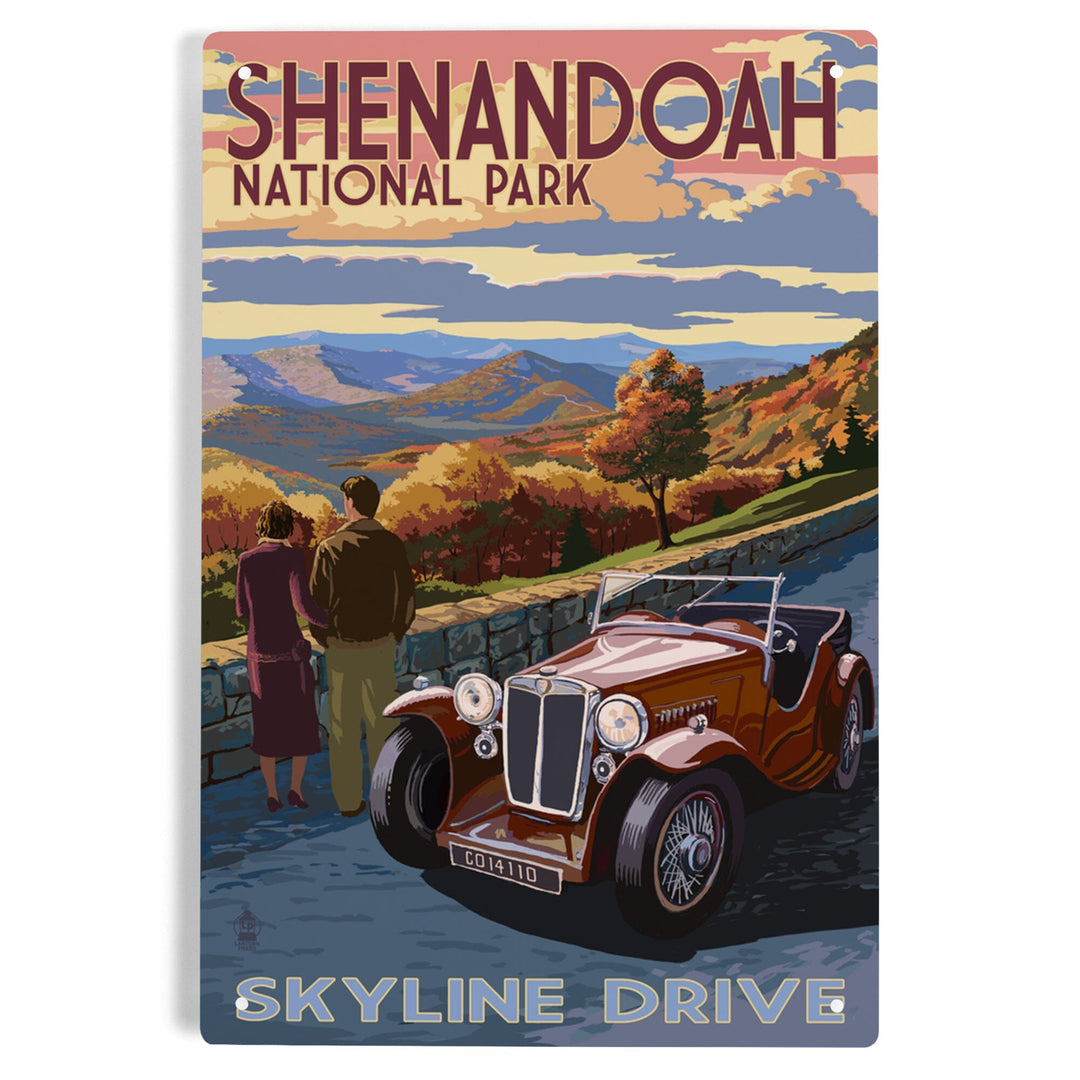 Shenandoah National Park, Virginia, Skyline Drive, Metal Signs Metal Lantern Press 