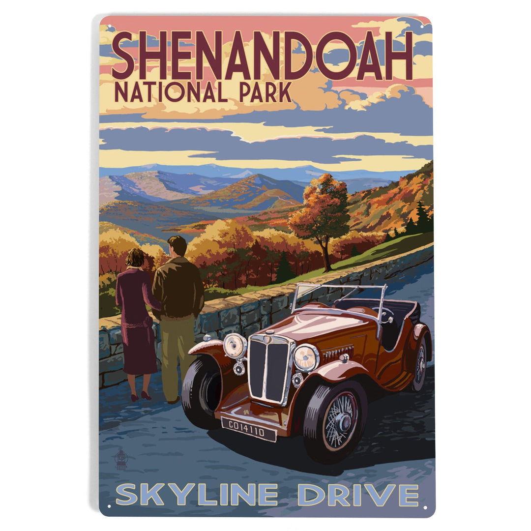 Shenandoah National Park, Virginia, Skyline Drive, Metal Signs Metal Lantern Press 