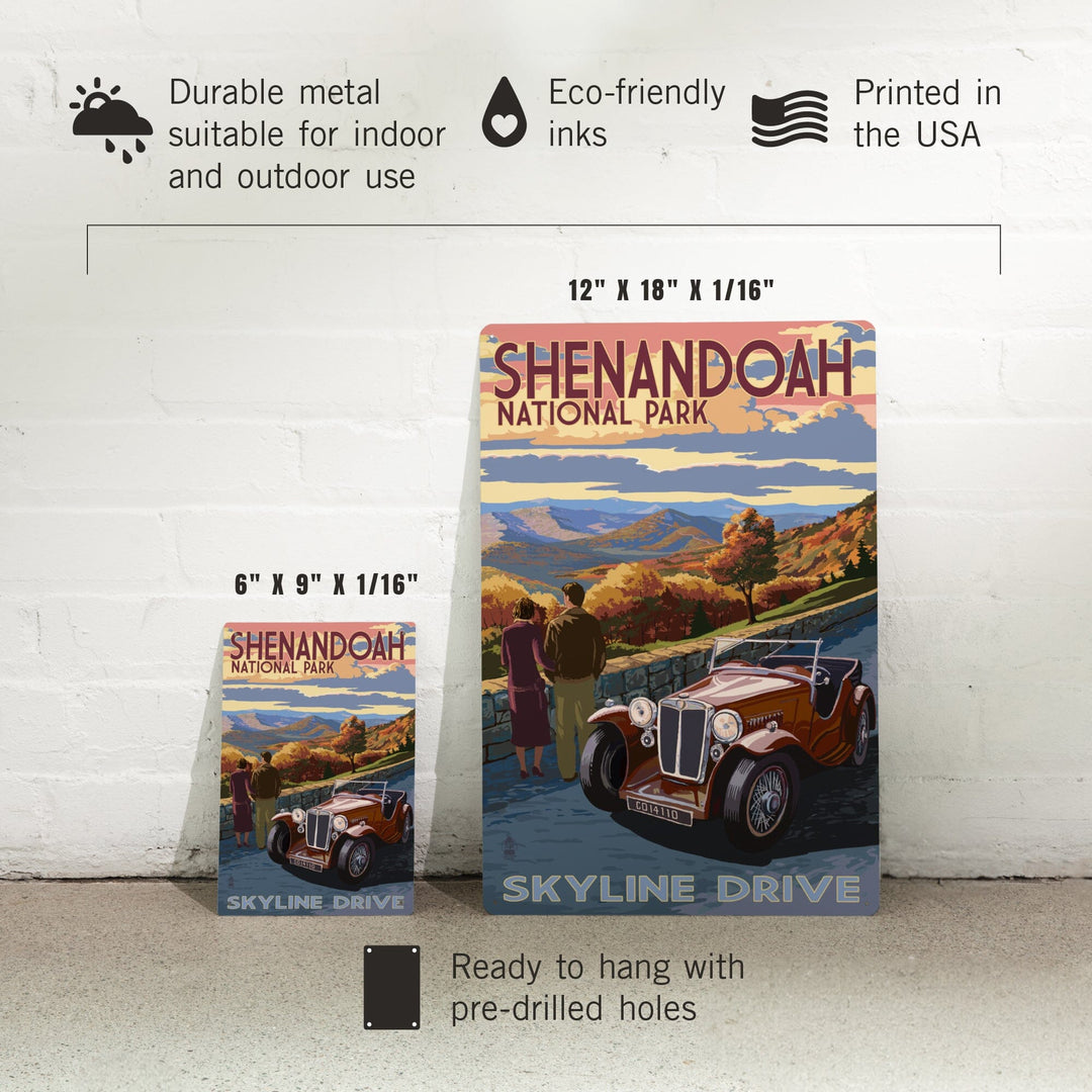 Shenandoah National Park, Virginia, Skyline Drive, Metal Signs Metal Lantern Press 