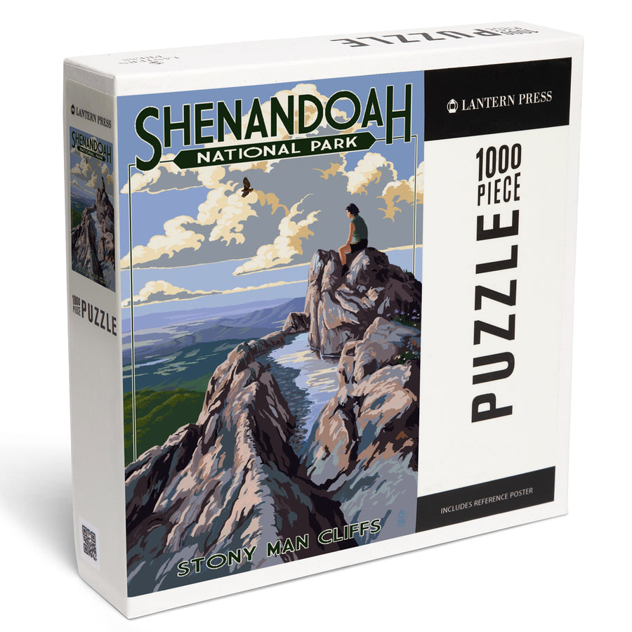 Shenandoah National Park, Virginia, Stony Man Cliffs View, Jigsaw Puzzle Puzzle Lantern Press 