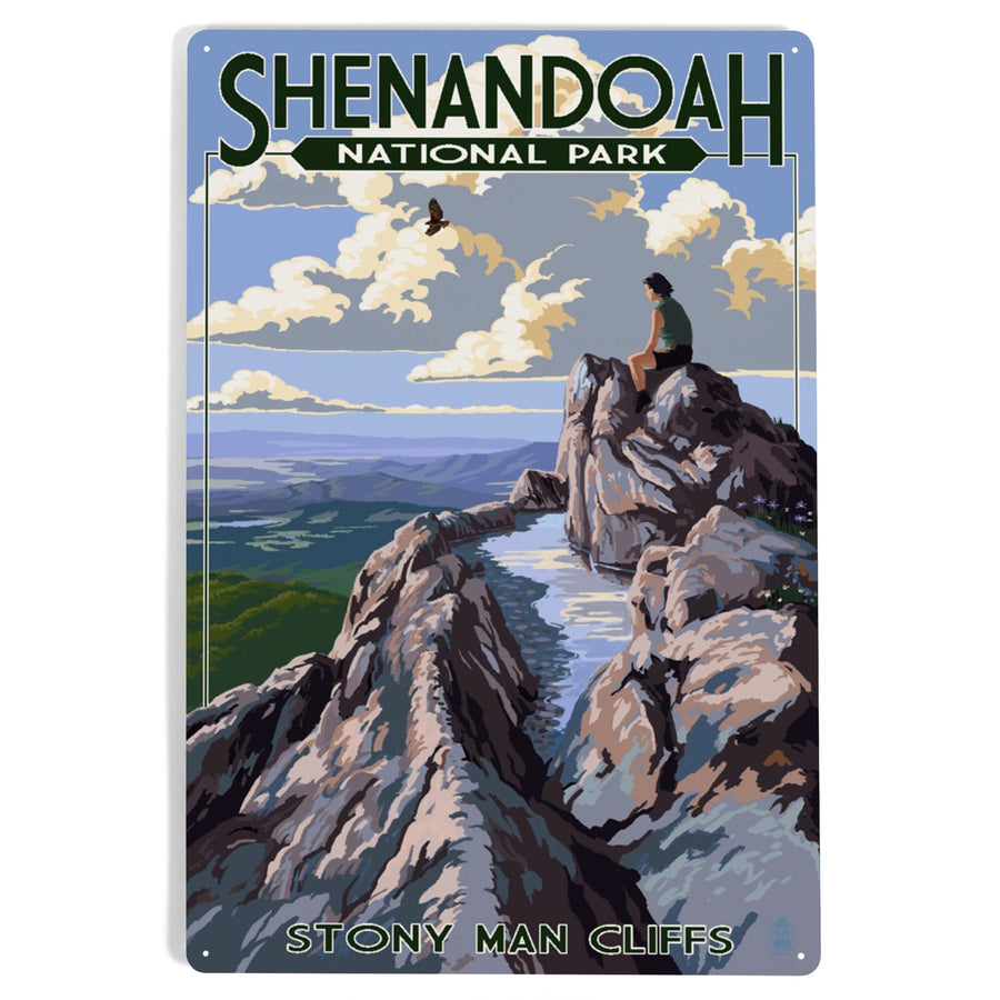 Shenandoah National Park, Virginia, Stony Man Cliffs View, Metal Signs Metal Lantern Press 