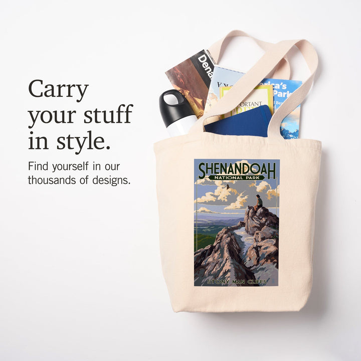 Shenandoah National Park, Virginia, Stony Man Cliffs View, Tote Bag Totes Lantern Press 
