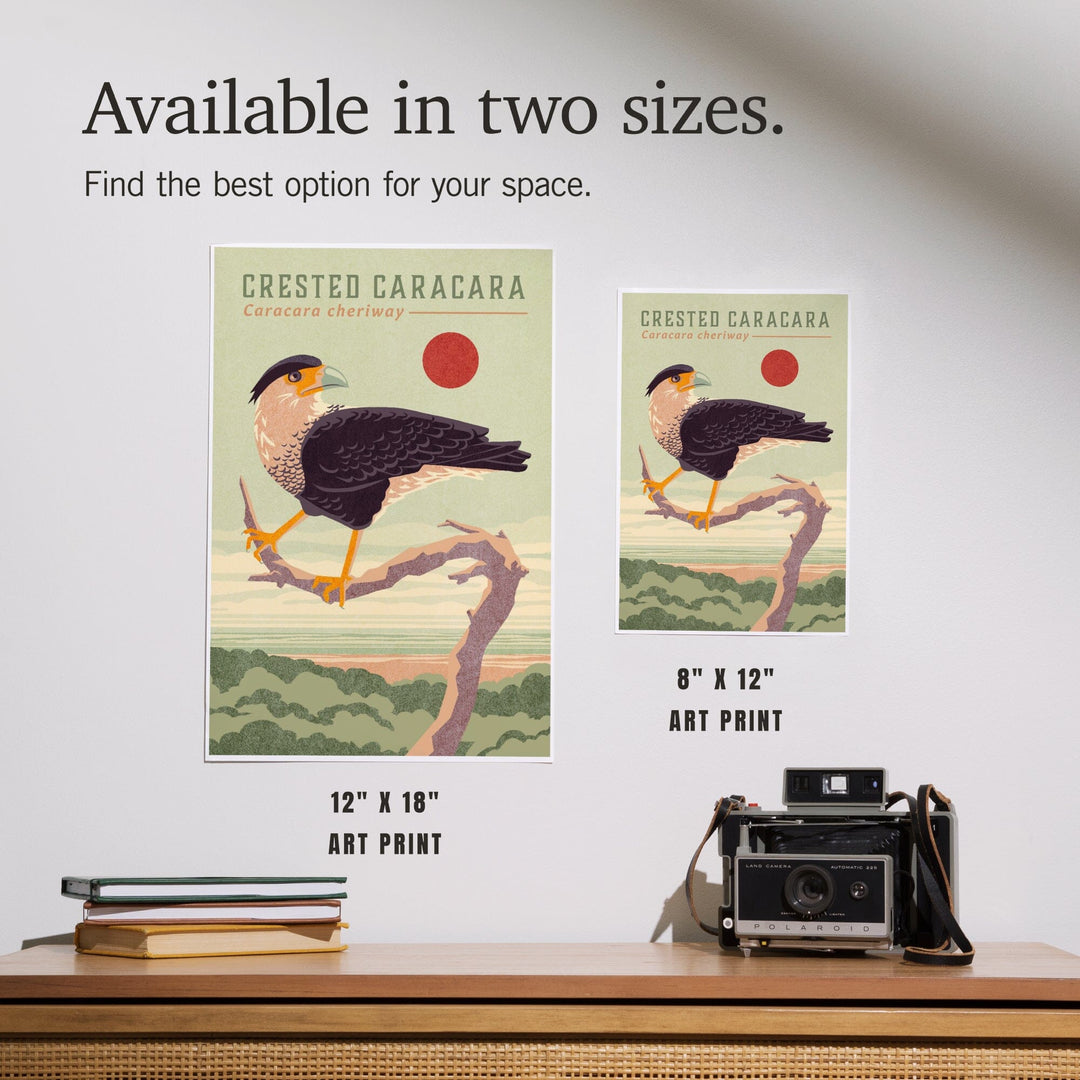 Shorebirds at Sunset Collection, Crested Caracara, Bird, Art & Giclee Prints Art Lantern Press 