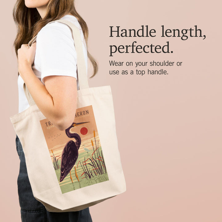 Shorebirds at Sunset Collection, Tricolored Heron, Bird, Tote Bag Totes Lantern Press 