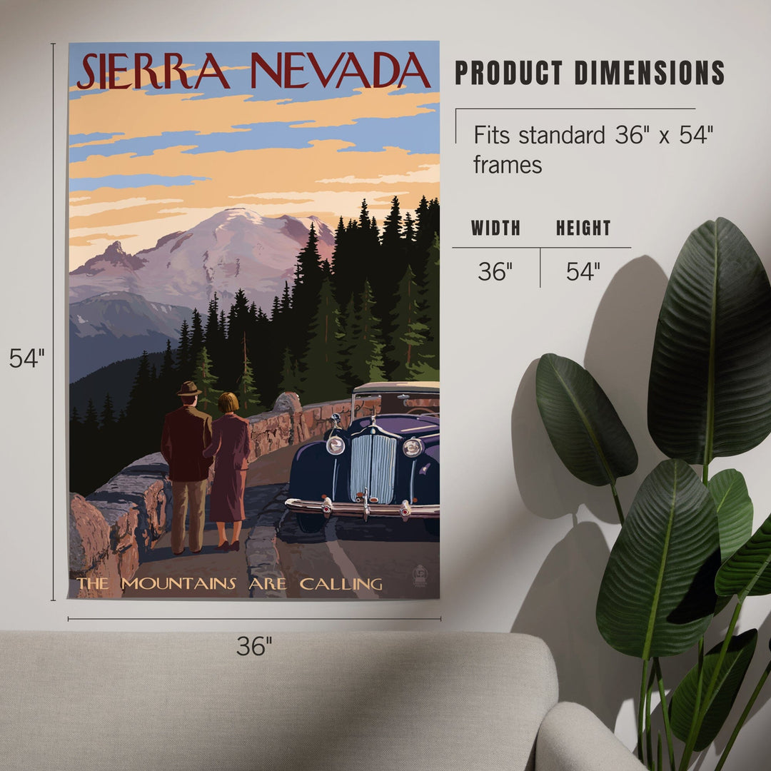 Sierra Nevada, The Mountains are Calling, Art & Giclee Prints Art Lantern Press 