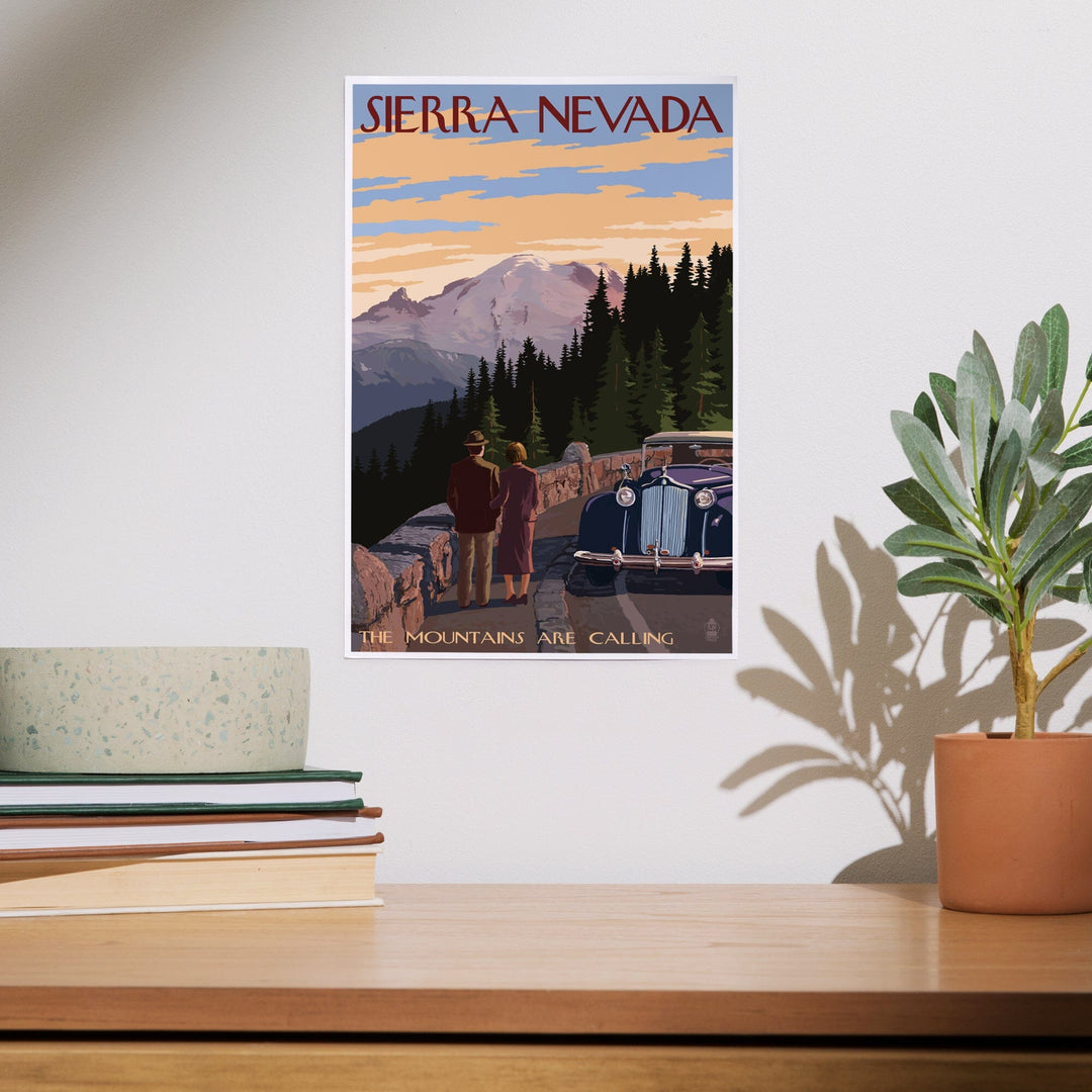 Sierra Nevada, The Mountains are Calling, Art & Giclee Prints Art Lantern Press 