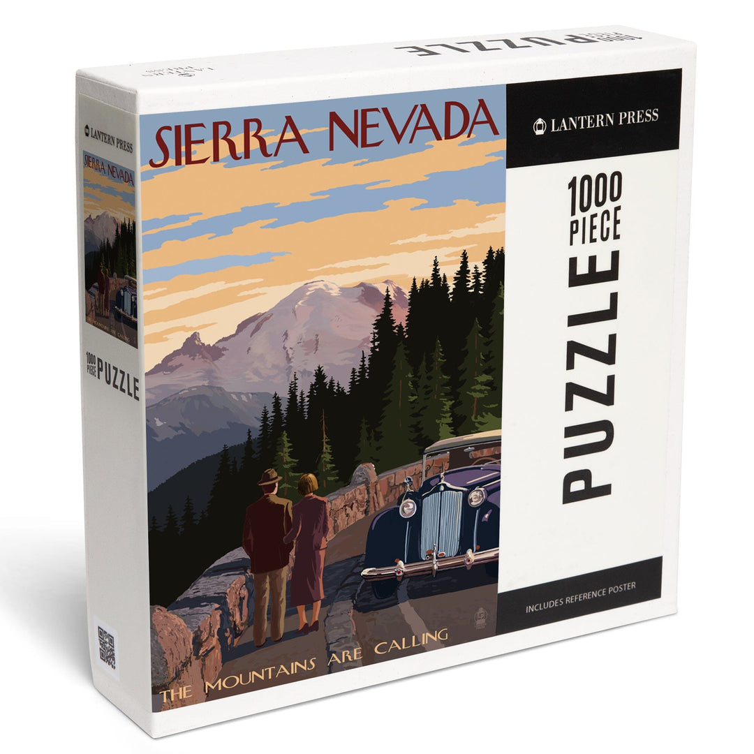 Sierra Nevada, The Mountains are Calling, Jigsaw Puzzle Puzzle Lantern Press 