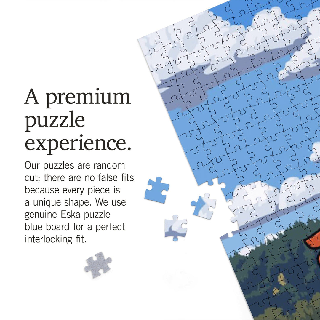 Signpost, Vineyard, Jigsaw Puzzle Puzzle Lantern Press 