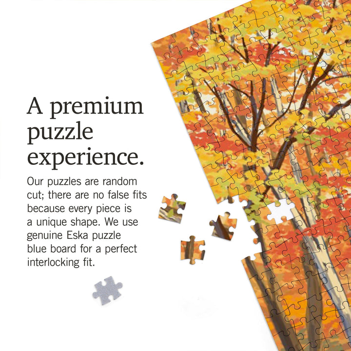 Silverton, Colorado, Painterly, Fall Colors Scene, Jigsaw Puzzle Puzzle Lantern Press 