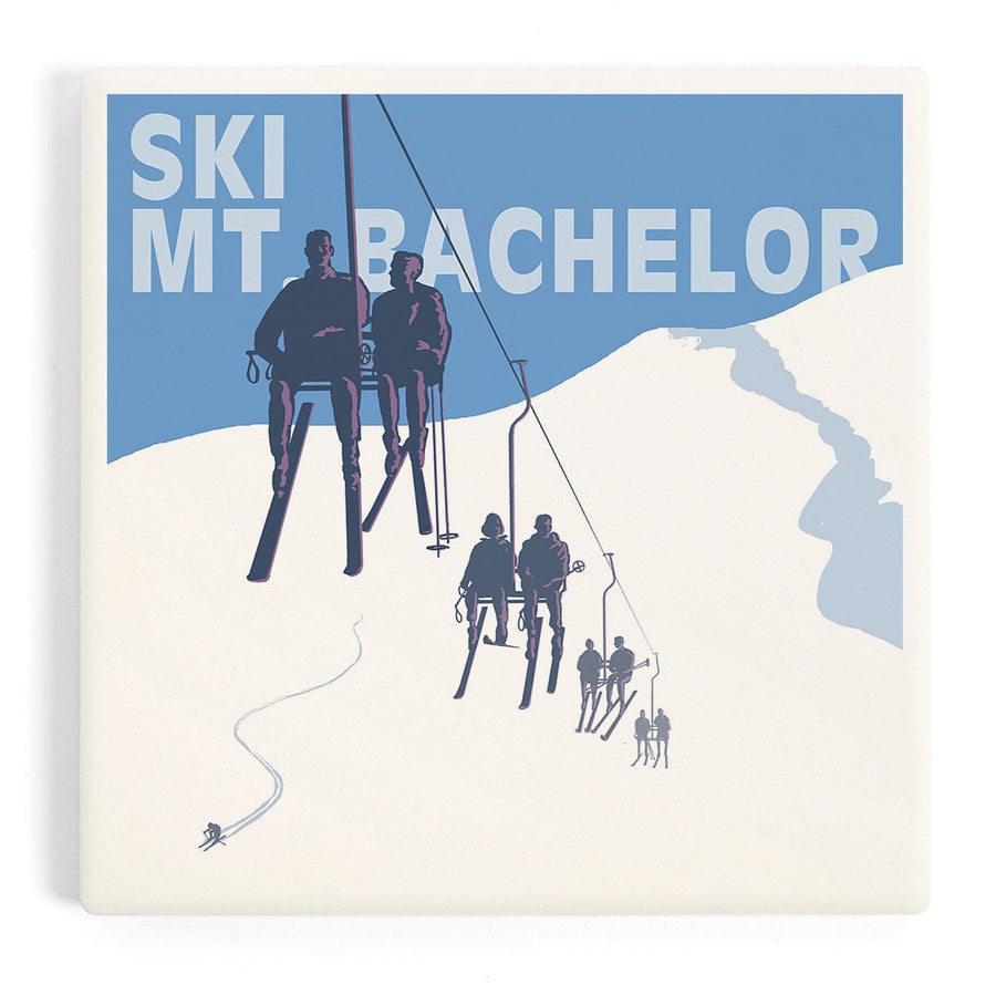 Ski Mt. Bachelor, Oregon, Ski Lifts, Coasters Coasters Lantern Press 