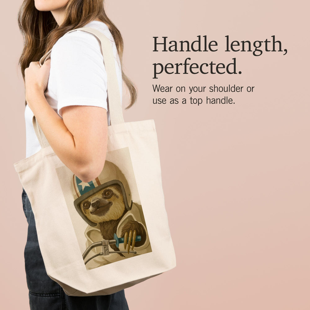 Sloth, Oil Painting, Tote Bag Totes Lantern Press 
