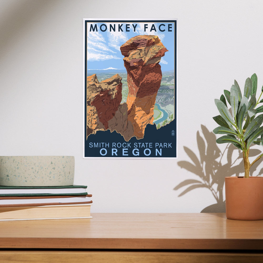Smith Rock State Park, Oregon, Monkey Face, Art & Giclee Prints Art Lantern Press 